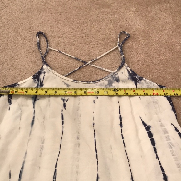 NWOT Black Swan blue & white tie dye dress sz Sm - Picture 3 of 6